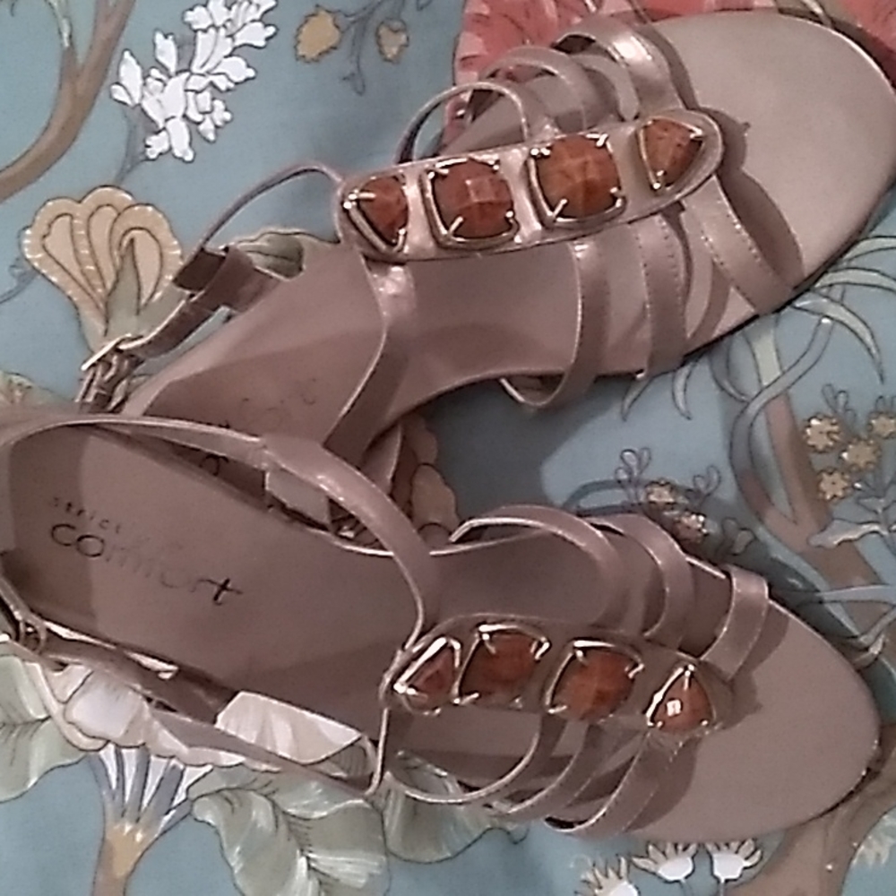 Strictly Comfort Jeweled, Dressy Sandals, Sze 8M
